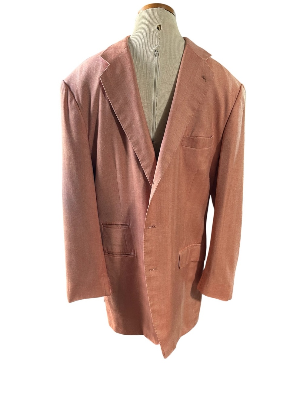 Lanificio di Marzoni
Men's Peach Silk
Wool Blazer Sport Coat
Statement Jacket - Picture 7 of 11
